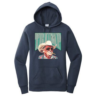 Western Donald Trump Cowboy Maga Women's Pullover Hoodie