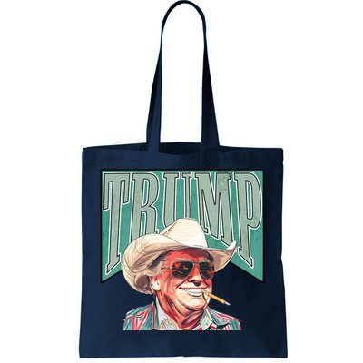 Western Donald Trump Cowboy Maga Tote Bag