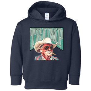 Western Donald Trump Cowboy Maga Toddler Hoodie