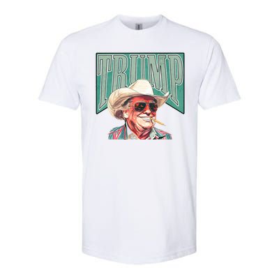 Western Donald Trump Cowboy Maga Softstyle® CVC T-Shirt