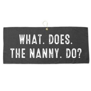 What Does The Nanny Do Large Microfiber Waffle Golf Towel