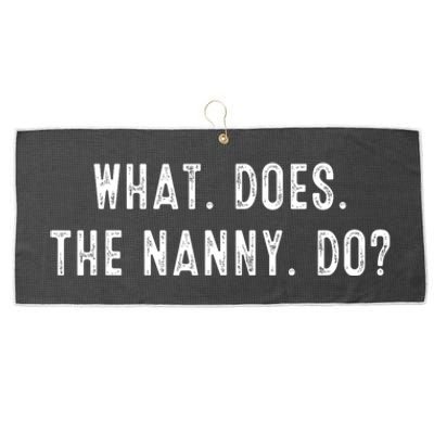 What Does The Nanny Do Large Microfiber Waffle Golf Towel