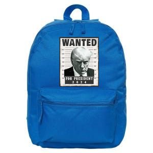 Wanted Donald Trump For President 2024 Trump Mug Shot 16 in Basic Backpack