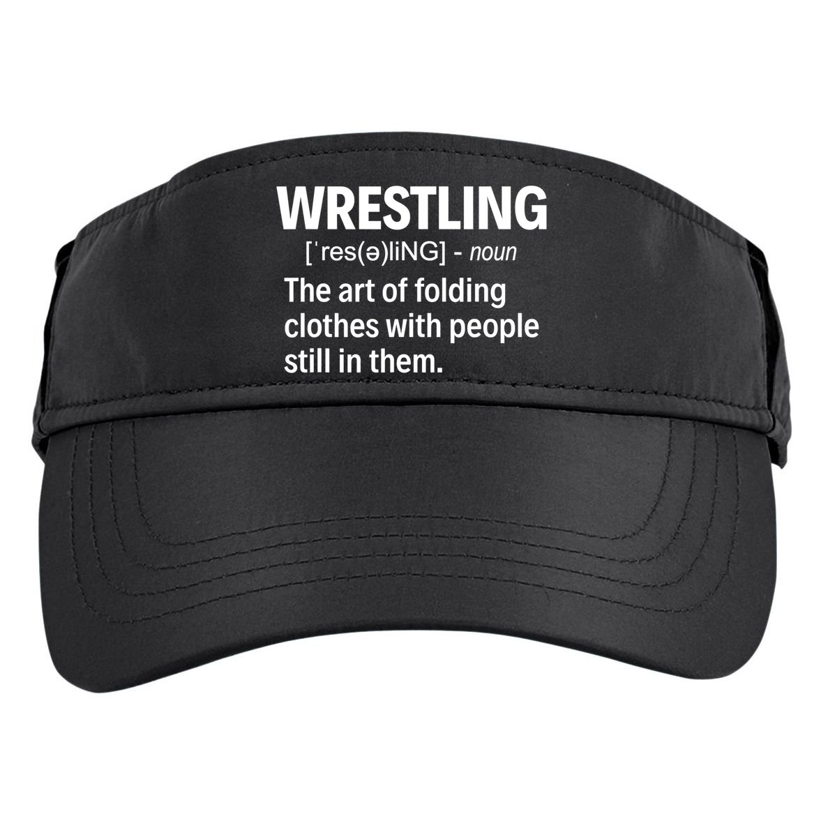 Wrestling Definition TShirt Adult Drive Performance Visor
