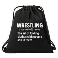 Wrestling Definition TShirt Drawstring Bag