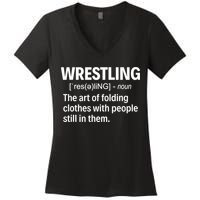 Wrestling Definition TShirt Women's V-Neck T-Shirt