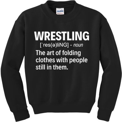 Wrestling Definition TShirt Kids Sweatshirt