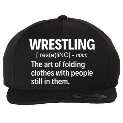 Wrestling Definition TShirt Wool Snapback Cap