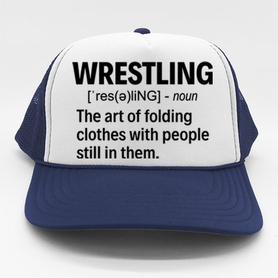 Wrestling Definition TShirt Trucker Hat