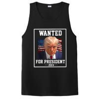 Wanted Donald Trump For President 2024 PosiCharge Competitor Tank