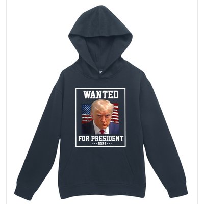 Wanted Donald Trump For President 2024 Urban Pullover Hoodie