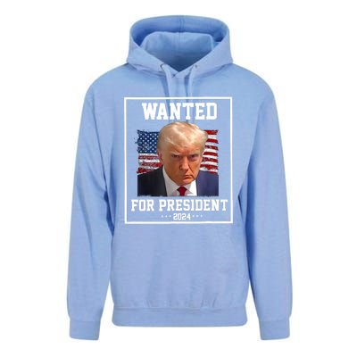 Wanted Donald Trump For President 2024 Unisex Surf Hoodie