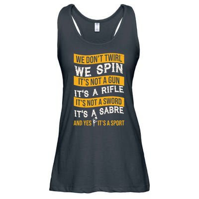 We Dont Twirl We Spin And Yes Its A Sport Color Guard Ladies Essential Flowy Tank