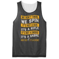 We Dont Twirl We Spin And Yes Its A Sport Color Guard Mesh Reversible Basketball Jersey Tank