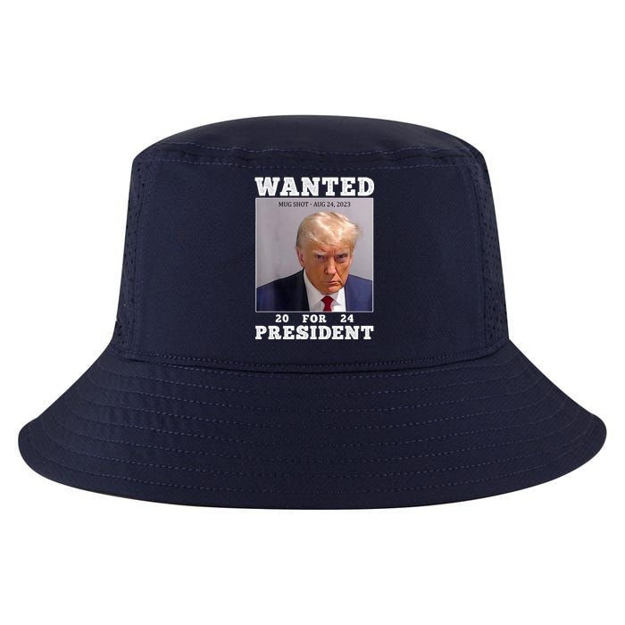 Wanted Donald Trump For President 2024 Cool Comfort Performance Bucket Hat