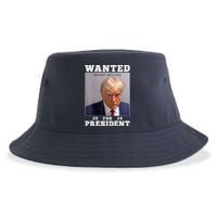 Wanted Donald Trump For President 2024 Sustainable Bucket Hat