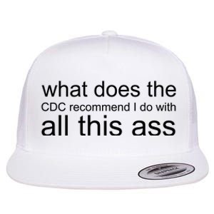 What Does The Cdc Recommend I Do With All This Ass Flat Bill Trucker Hat