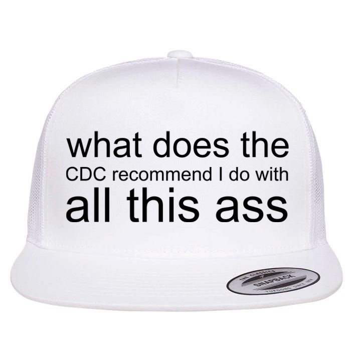 What Does The Cdc Recommend I Do With All This Ass Flat Bill Trucker Hat