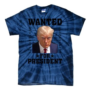 Wanted Donald Trump For President 2024 Tie-Dye T-Shirt