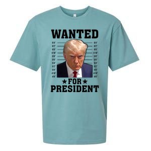 Wanted Donald Trump For President 2024 Sueded Cloud Jersey T-Shirt