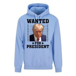 Wanted Donald Trump For President 2024 Unisex Surf Hoodie