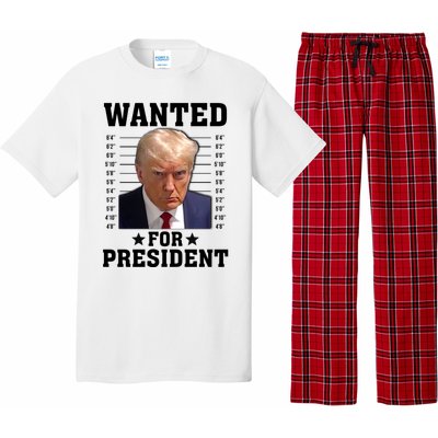 Wanted Donald Trump For President 2024 Pajama Set