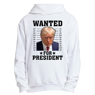 Wanted Donald Trump For President 2024 Urban Pullover Hoodie