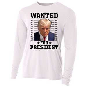 Wanted Donald Trump For President 2024 Cooling Performance Long Sleeve Crew