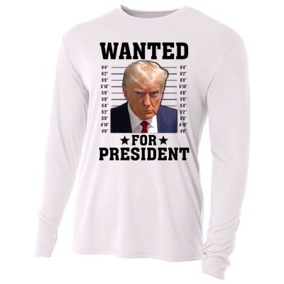 Wanted Donald Trump For President 2024 Cooling Performance Long Sleeve Crew