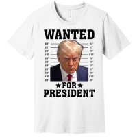 Wanted Donald Trump For President 2024 Premium T-Shirt