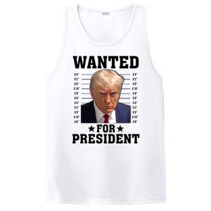 Wanted Donald Trump For President 2024 PosiCharge Competitor Tank