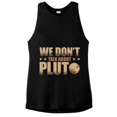 We Don't Talk About Pluto Astronomer Astrophysics Ladies PosiCharge Tri-Blend Wicking Tank