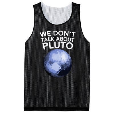 We Don't Talk About Pluto Funny Space Planet Astronomy Mesh Reversible Basketball Jersey Tank