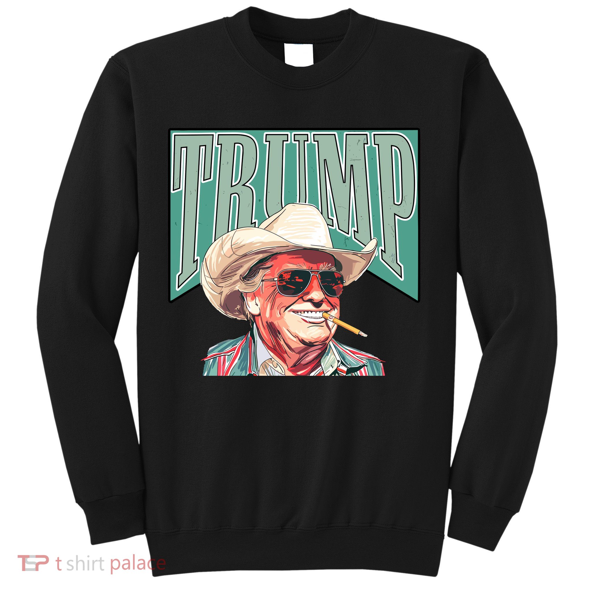 Western Donald Trump Cowboy Maga Sweatshirt