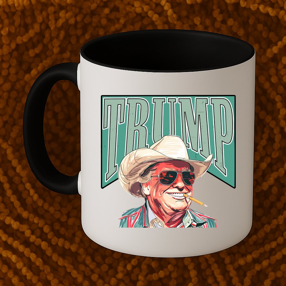 Western Donald Trump Cowboy Maga Mug