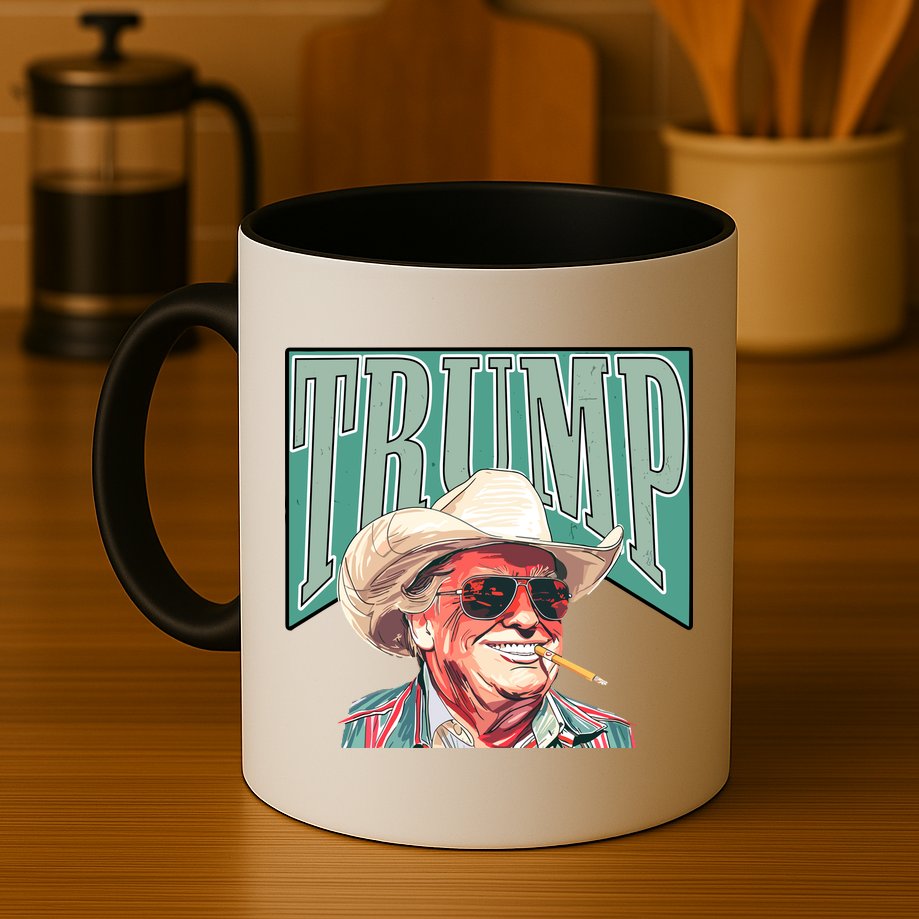 Western Donald Trump Cowboy Maga Mug