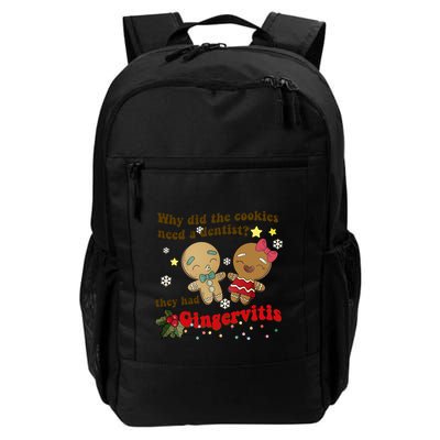Why Did The Cookies Need A Dentist They Had Gingervitis Matching Couple Xmas Backpack