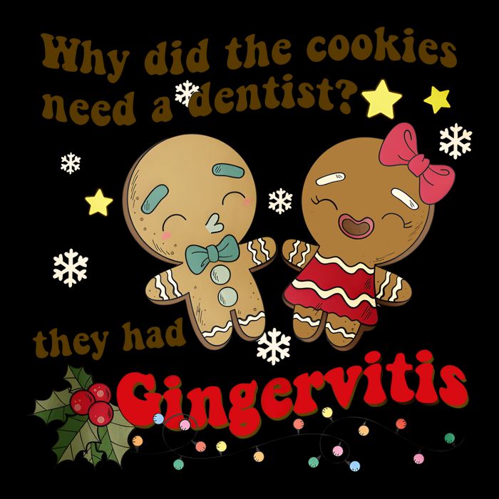Why Did The Cookies Need A Dentist They Had Gingervitis Matching Couple Xmas Backpack