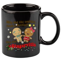 Why Did The Cookies Need A Dentist They Had Gingervitis Matching Couple Xmas 11oz C Handle Ceramic Mug