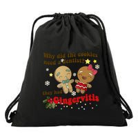Why Did The Cookies Need A Dentist They Had Gingervitis Matching Couple Xmas Drawstring Bag