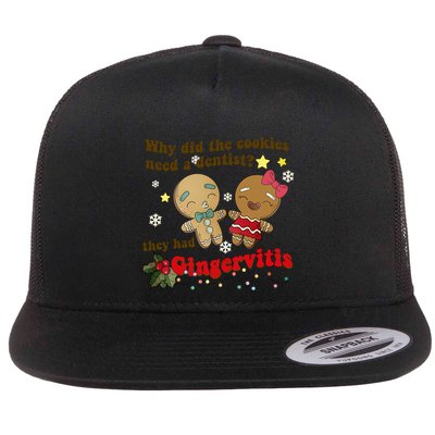 Why Did The Cookies Need A Dentist They Had Gingervitis Matching Couple Xmas Flatbill Hat