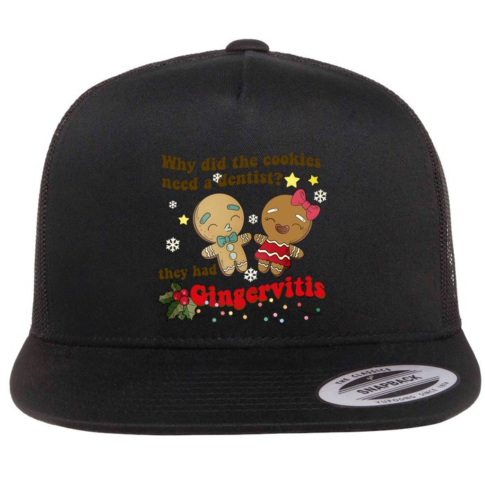 Why Did The Cookies Need A Dentist They Had Gingervitis Matching Couple Xmas Flatbill Hat