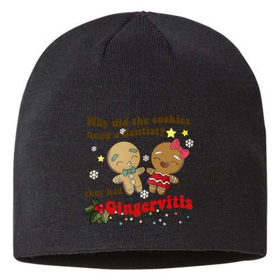 Why Did The Cookies Need A Dentist They Had Gingervitis Matching Couple Xmas Sustainable Beanie