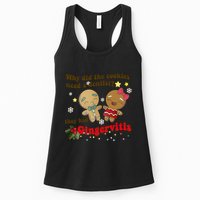 Why Did The Cookies Need A Dentist They Had Gingervitis Matching Couple Xmas Womens Tank Top