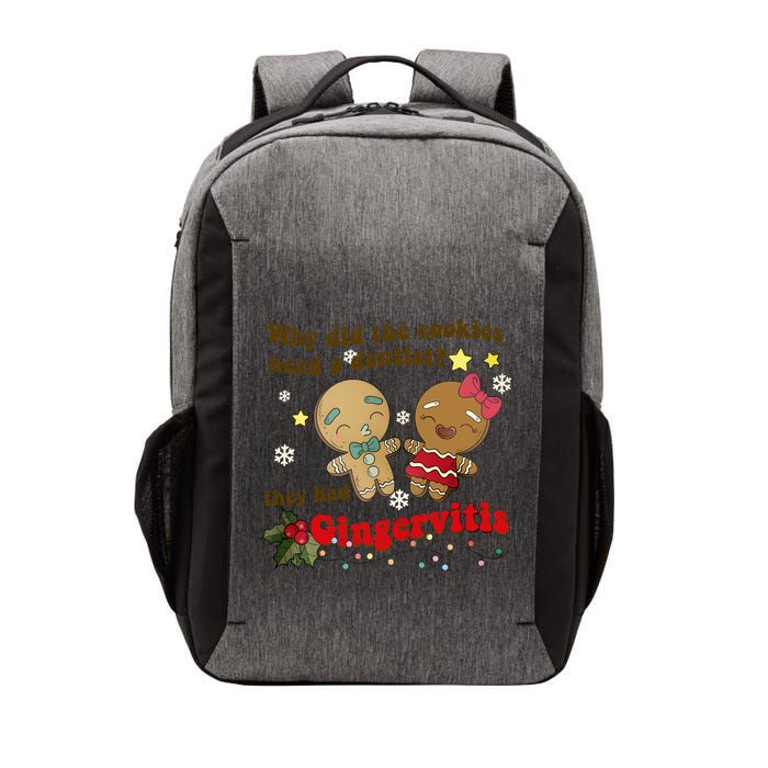 Why Did The Cookies Need A Dentist They Had Gingervitis Matching Couple Xmas Vector Backpack