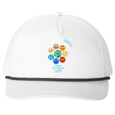 What Did The Earth Say To The Planets Funny Solar System Snapback Five-Panel Rope Hat