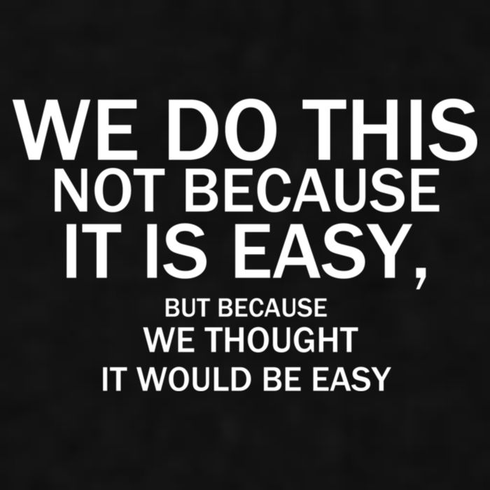 We Do This Not Because It Is Easy, But Because We Thought It Would Be Easy. Ladies PosiCharge Tri-Blend Wicking Tank