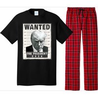 Wanted Donald Trump For President 2024 Trump Mug Shot Pajama Set