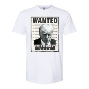 Wanted Donald Trump For President 2024 Trump Mug Shot Softstyle CVC T-Shirt