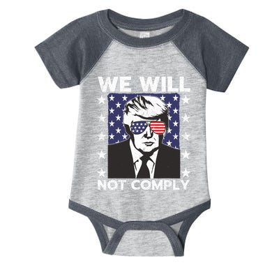 Wanted Donald Trump For President 2024 Trump Mug Shot Infant Baby Jersey Bodysuit